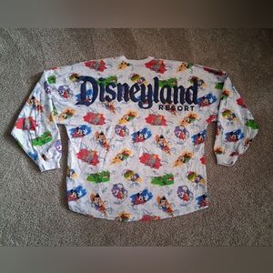 Disney Disneyland Resort White Multi-Color Kids Long Sleeve Pullover